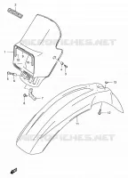 HEADLIGHT COVER for Suzuki RMX 250 1998