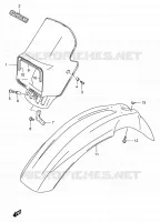 HEADLIGHT COVER for Suzuki RMX 250 1998
