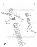 REAR DAMPER for Suzuki RMX 250 1998