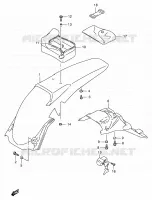 REAR FEDNER for Suzuki RMX 250 1998