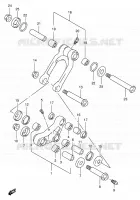 REAR SHOCK ASSY (MODELE W) for Suzuki RMX 250 1998