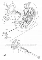 REAR WHEEL for Suzuki RMX 250 1998