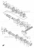TRANSMISSION for Suzuki RMX 250 1998