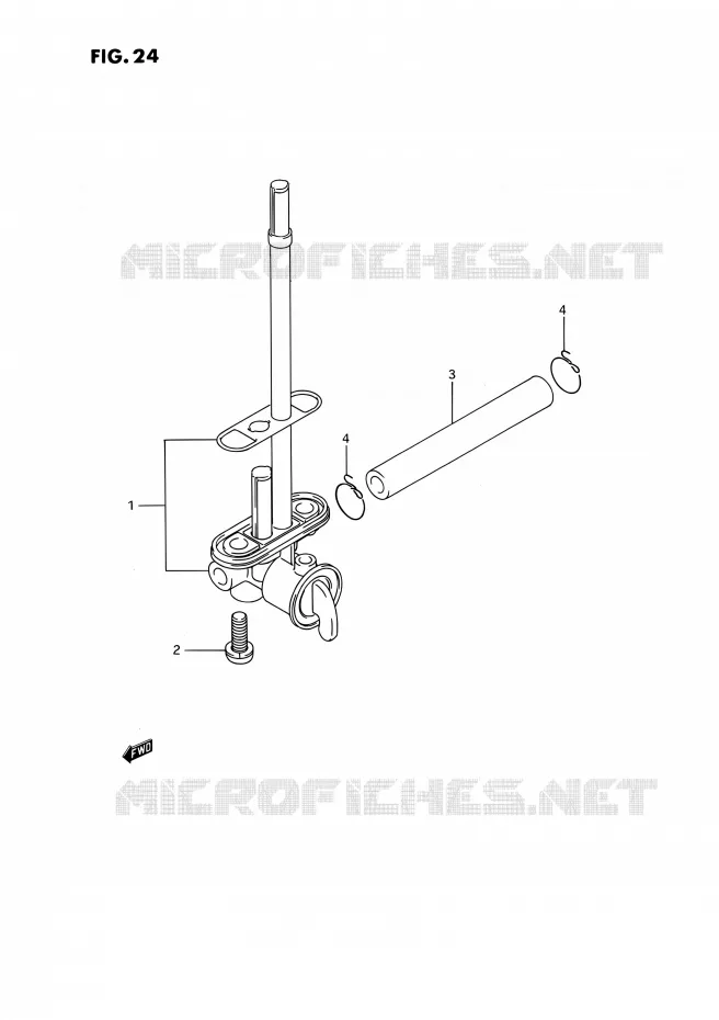 FUEL COCK Suzuki MOTO 250 RMX 1993  RMX250 P (E03)
