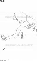BRAKE PEDAL for Suzuki RMX 450 2012