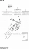 LABEL (RMX450ZL2 E33) for Suzuki RMX 450 2012