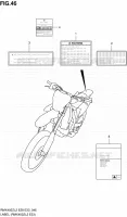 LABEL (RMX450ZL2 E33) for Suzuki RMX 450 2012
