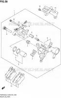 REAR CALIPER for Suzuki RMX 450 2012