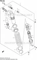 REAR DAMPER (RMX450ZL2 E28) for Suzuki RMX 450 2012
