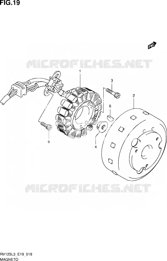MAGNE TO Suzuki MOTO 125 VAN-VAN 2014  RV125 L3 (E19)