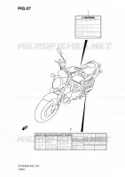 LABEL (MODEL K9) for Suzuki GLADIUS 650 2009
