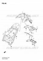 REAR FEDNER for Suzuki GLADIUS 650 2009