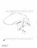 FRONT FENDER (MODEL L0) for Suzuki GLADIUS 650 2010