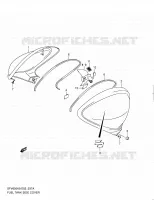 FUEL TANK SIDE COVER (MODEL L0) for Suzuki GLADIUS 650 2010
