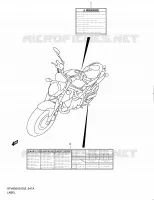 LABEL (MODEL L0) for Suzuki GLADIUS 650 2010