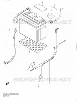 BATTERY (SFV650L1 E03) for Suzuki GLADIUS 650 2011