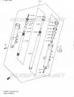 FRONT FORK (SFV650AL1 E28) for Suzuki GLADIUS 650 2011