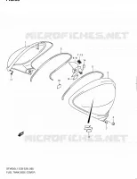 FUEL TANK SIDE COVER for Suzuki GLADIUS 650 2011
