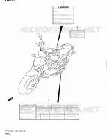 LABEL (SFV650L1 E03) for Suzuki GLADIUS 650 2011