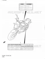 LABEL (SFV650L1 E28) for Suzuki GLADIUS 650 2011