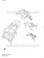 REAR FEDNER for Suzuki GLADIUS 650 2011