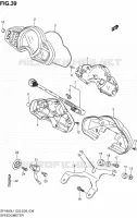SPEEDOMETER (SFV650L1 E28) for Suzuki GLADIUS 650 2011