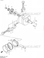 CRANKSHAFT for Suzuki GLADIUS 650 2011