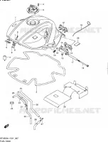 FUEL TANK (SFV650L1 E24) for Suzuki GLADIUS 650 2011