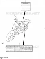 LABEL (SFV650L1 E24) for Suzuki GLADIUS 650 2011
