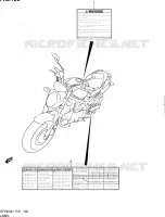 LABEL (SFV650UL1 E24) for Suzuki GLADIUS 650 2011