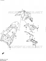 REAR FEDNER (SFV650L1 E24) for Suzuki GLADIUS 650 2011