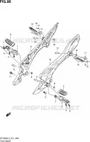 FOOTREST for Suzuki GLADIUS 650 2013