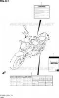 LABEL (SFV650AL3 E21) for Suzuki GLADIUS 650 2013