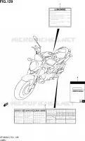 LABEL (SFV650UL3 E21) for Suzuki GLADIUS 650 2013