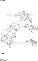 REAR FEDNER (SFV650AL3 E21) for Suzuki GLADIUS 650 2013