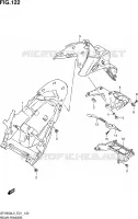 REAR FEDNER (SFV650L3 E24) for Suzuki GLADIUS 650 2013