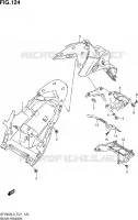REAR FEDNER (SFV650UL3 E24) for Suzuki GLADIUS 650 2013