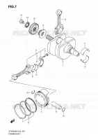 CRANKSHAFT for Suzuki GLADIUS 650 2009