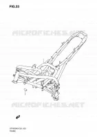 FRAME (MODEL K9) for Suzuki GLADIUS 650 2009