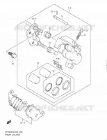 FRONT CALIPER for Suzuki GLADIUS 650 2009