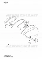 FUEL TANK SIDE COVER (MODEL K9) for Suzuki GLADIUS 650 2009