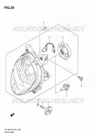 HEAD LAMP for Suzuki GLADIUS 650 2009