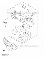 FRONT CALIPER for Suzuki GLADIUS 650 2009