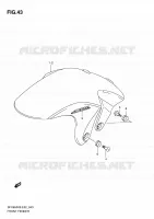 FRONT FENDER (MODEL K9) for Suzuki GLADIUS 650 2009