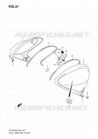 FUEL TANK SIDE COVER (MODEL K9) for Suzuki GLADIUS 650 2009