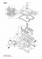 REAR CYLINDER HEAD for Suzuki GLADIUS 650 2009