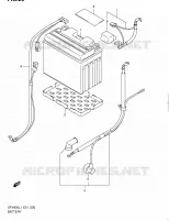 BATTERY (SFV650L1 E24) for Suzuki GLADIUS 650 2011