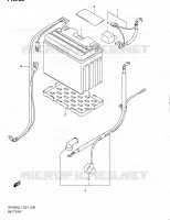 BATTERY (SFV650UAL1 E21) for Suzuki GLADIUS 650 2011