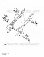 FOOTREST for Suzuki GLADIUS 650 2011
