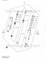 FRONT FORK (SFV650L1 E21) for Suzuki GLADIUS 650 2011